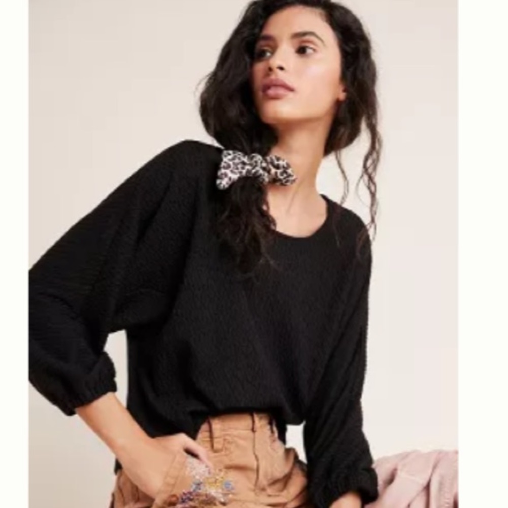 Anthropologie black shirt